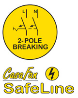 CasaFan Safeline ventilator for commercia usel