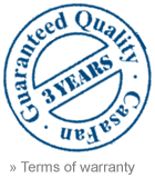 3 year warranty from Casafan