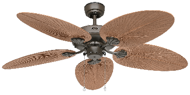 Bild von Outdoor Deckenventilator Classic – Bronze/Palme 