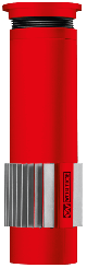Bild von Deckenstange ST 170 Rot NORDIK AIRDESIGN 
