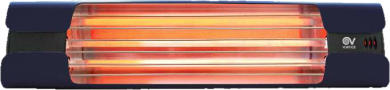 picture of Infrared radiant heater 1800 watt polished dark blue 