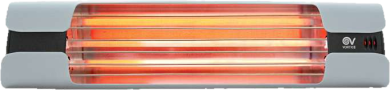 picture of Infrared heater light 1800 watt gray polished 