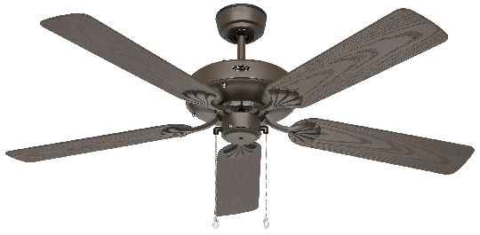 Outdoor Deckenventilator Classic – Bronze/Braun 