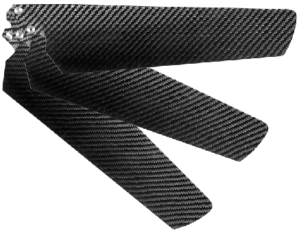 Flügelsatz NORDIK AIRDESIGN 160 Carbon Black