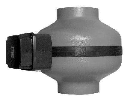 Inline duct fan Ø 150 mm energy-saving and quiet – CA 150 ES