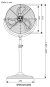 Bild: casafan speed2stand standventilator abmessungen