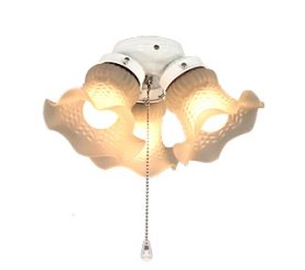 picture of Ceiling fan lamp 3 WE 3 tulips 