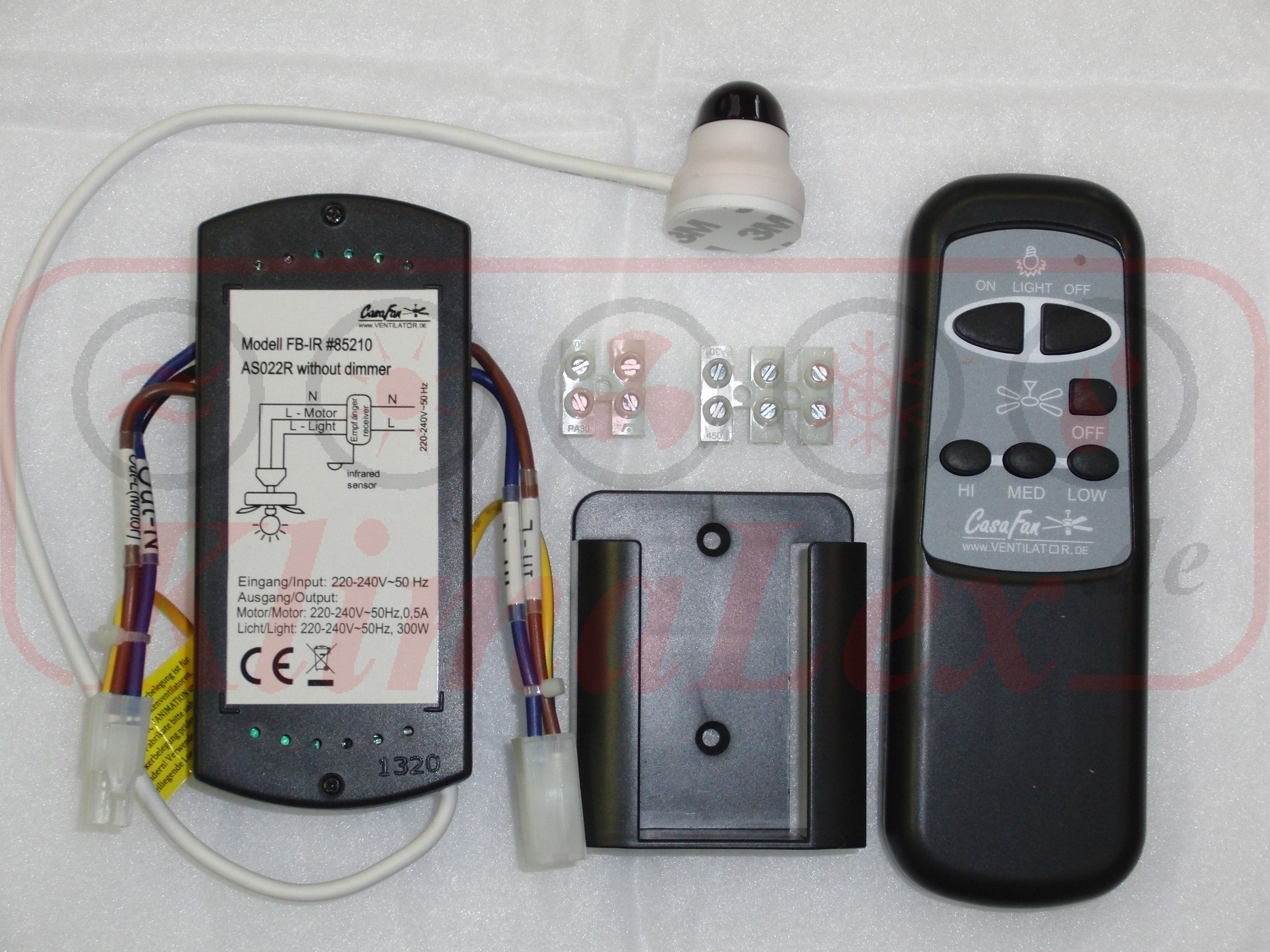 IR-Fernbedienung SW für Ventilatoren ohne Dimmung | klimalex.de