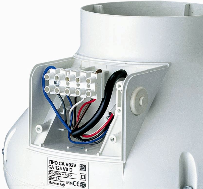 Ventilatore A Tubo Vortice CA 200 - 775 M³/h Per Circolazione Aria | IPX4, Plastica Autoestinguente - Foto 5